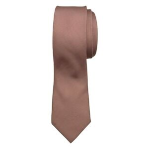 Guy Laroche Mens 100% Silk Tie Made in Italy Dusty Rose Solid Formal
